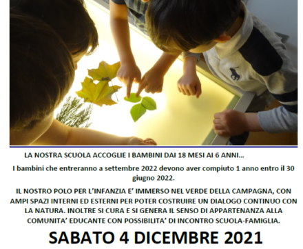 Open Day Scuola Materna SS Innocenti San Rocco